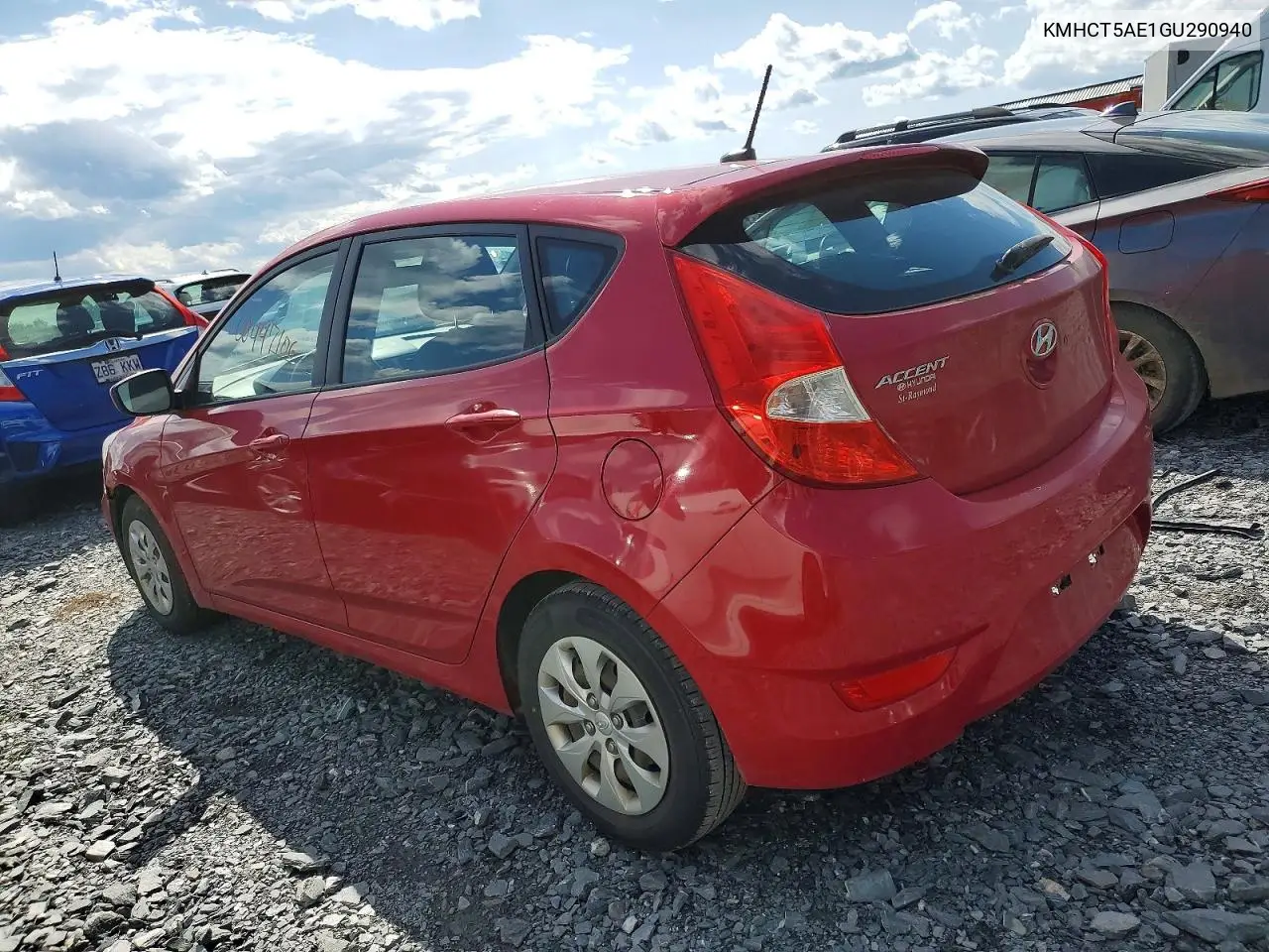 2016 Hyundai Accent Se VIN: KMHCT5AE1GU290940 Lot: 60447106