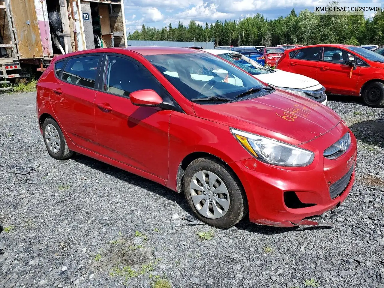 2016 Hyundai Accent Se VIN: KMHCT5AE1GU290940 Lot: 60447106