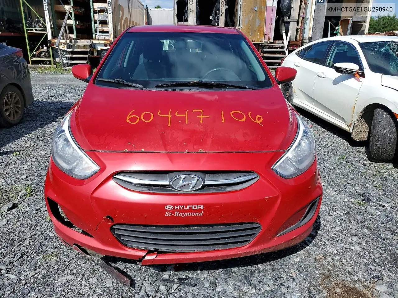 2016 Hyundai Accent Se VIN: KMHCT5AE1GU290940 Lot: 60447106