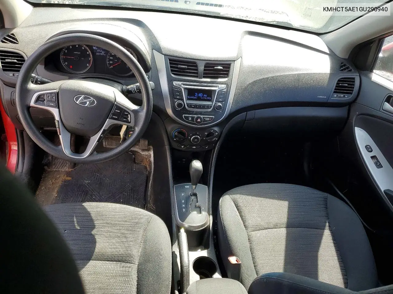 2016 Hyundai Accent Se VIN: KMHCT5AE1GU290940 Lot: 60447106