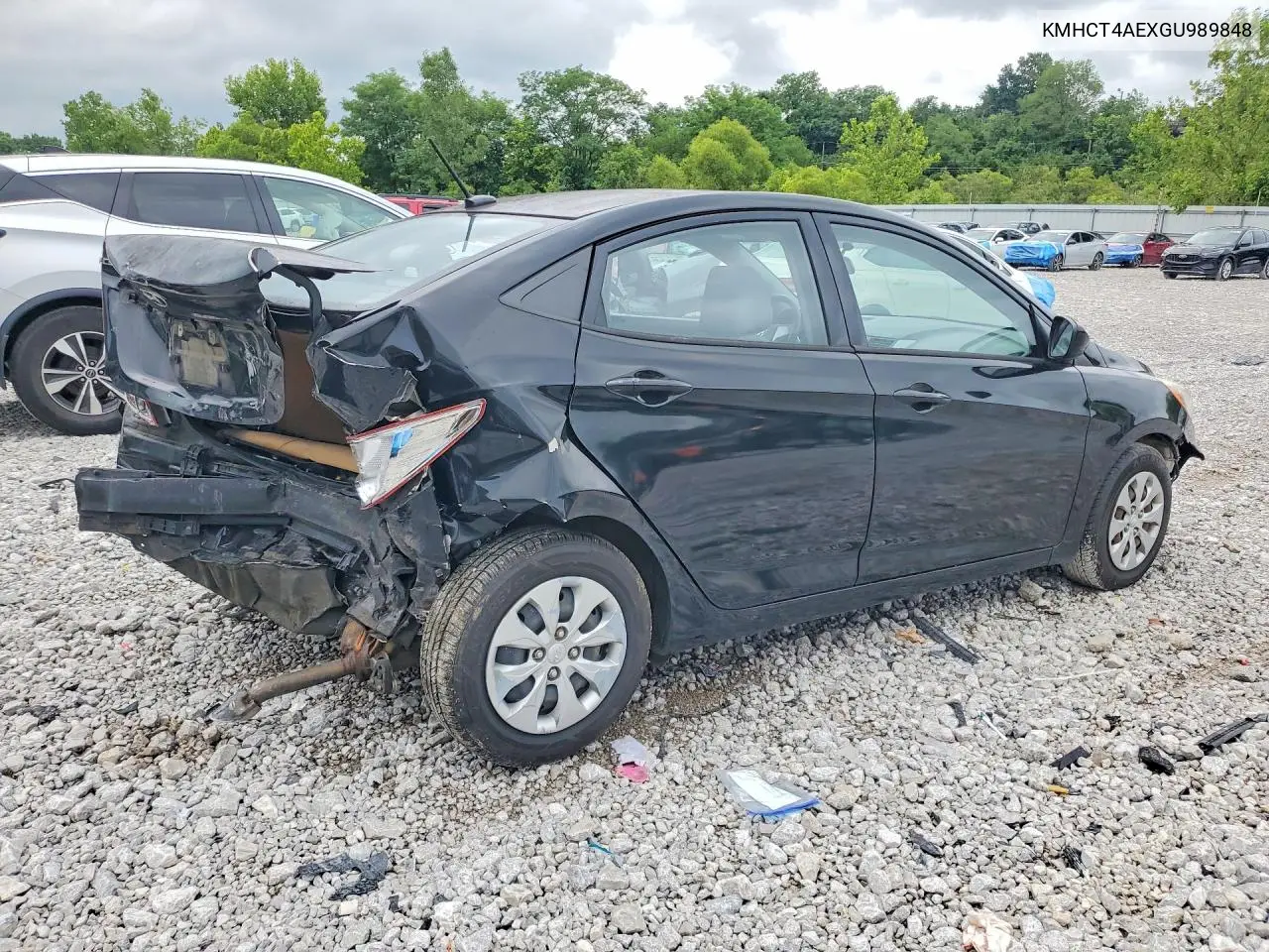 2016 Hyundai Accent Se VIN: KMHCT4AEXGU989848 Lot: 60642596