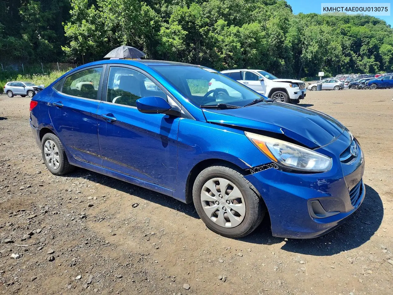 2016 Hyundai Accent Se VIN: KMHCT4AE0GU013075 Lot: 60662686