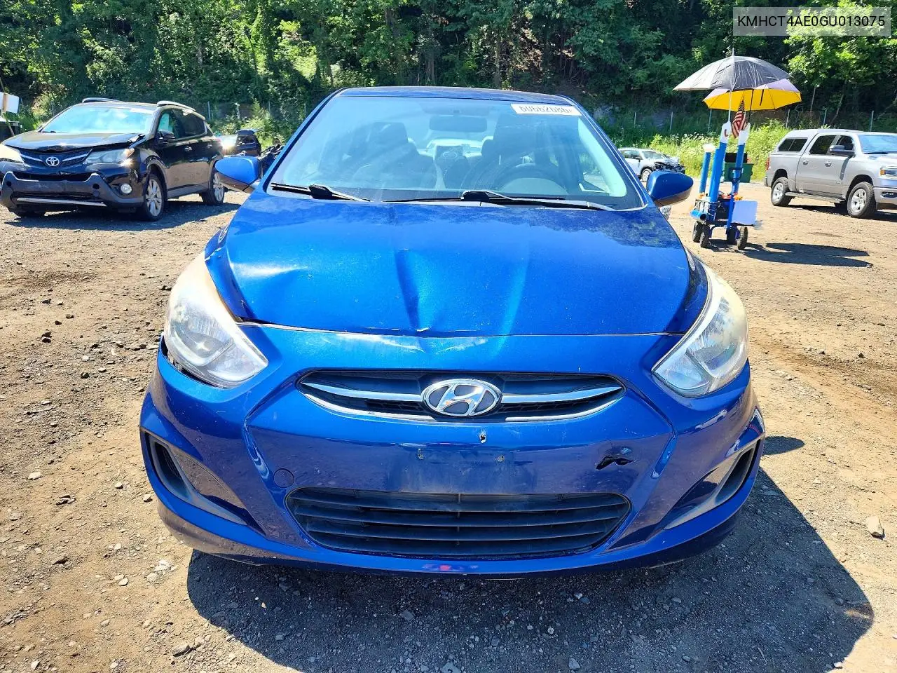 2016 Hyundai Accent Se VIN: KMHCT4AE0GU013075 Lot: 60662686