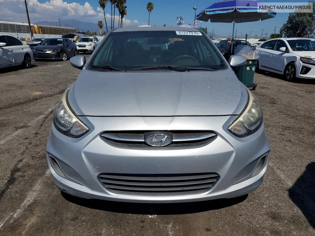 2016 Hyundai Accent Gs VIN: KMHCT4AE4GU999338 Lot: 61227916