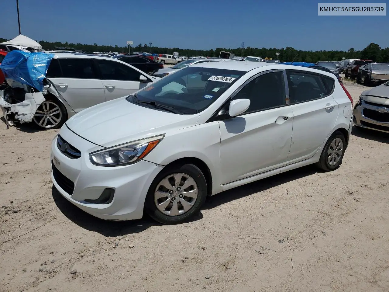 2016 Hyundai Accent Se VIN: KMHCT5AE5GU285739 Lot: 61860906