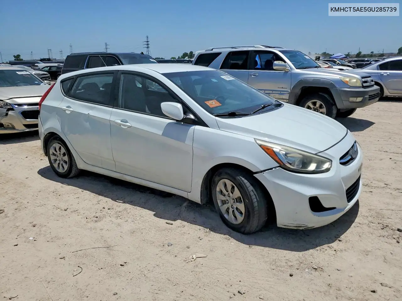 2016 Hyundai Accent Se VIN: KMHCT5AE5GU285739 Lot: 61860906