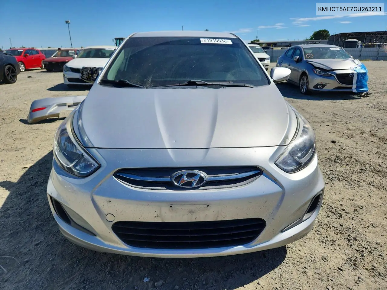 2016 Hyundai Accent Se VIN: KMHCT5AE7GU263211 Lot: 61910936
