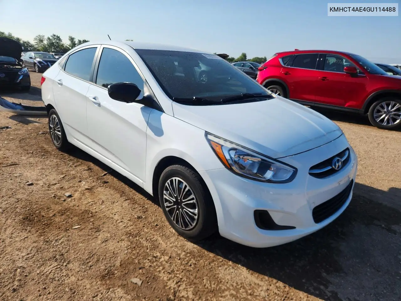 2016 Hyundai Accent Se VIN: KMHCT4AE4GU114488 Lot: 61962976