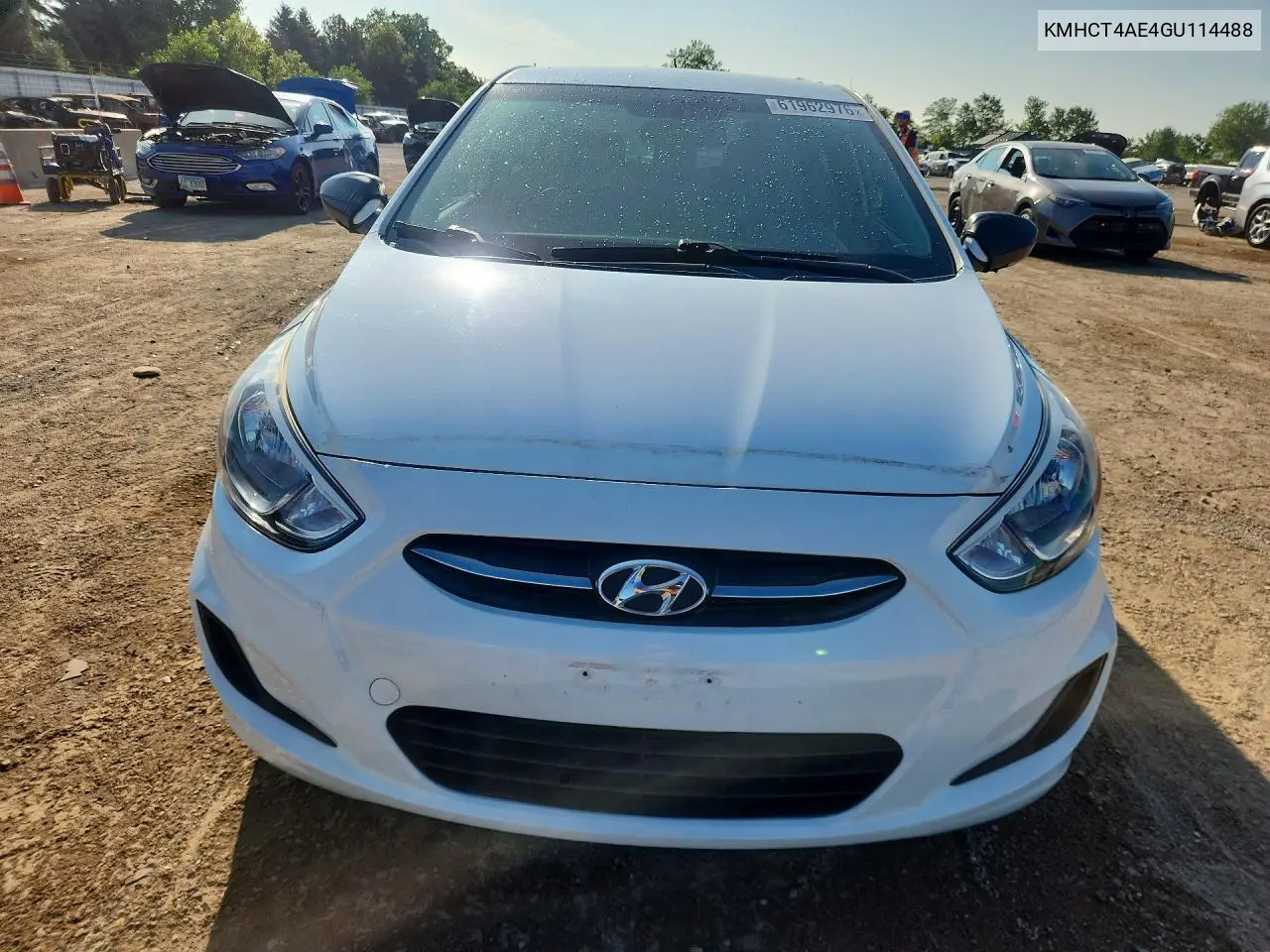 2016 Hyundai Accent Se VIN: KMHCT4AE4GU114488 Lot: 61962976
