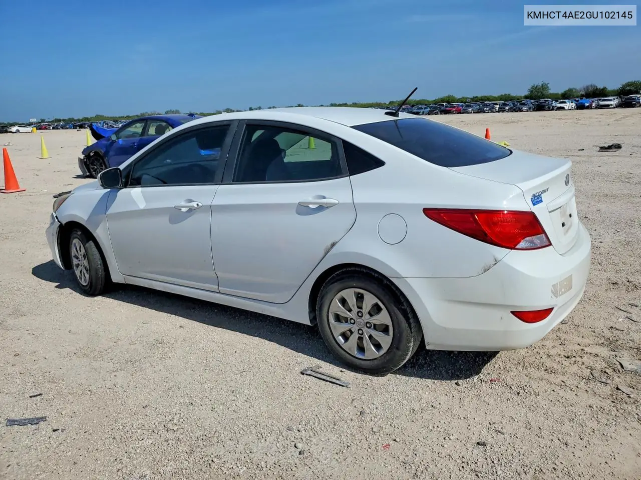 2016 Hyundai Accent Se VIN: KMHCT4AE2GU102145 Lot: 61965166