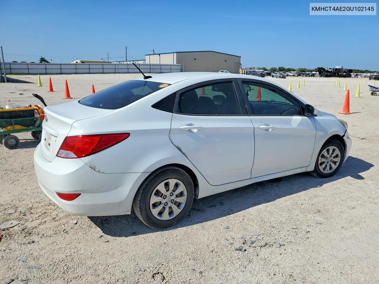 2016 Hyundai Accent Se VIN: KMHCT4AE2GU102145 Lot: 61965166