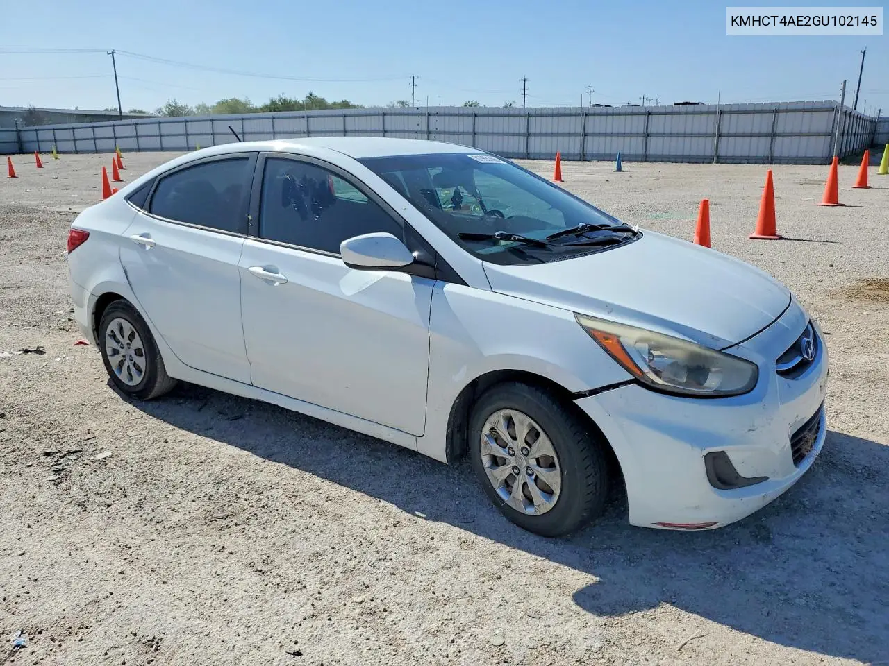 2016 Hyundai Accent Se VIN: KMHCT4AE2GU102145 Lot: 61965166