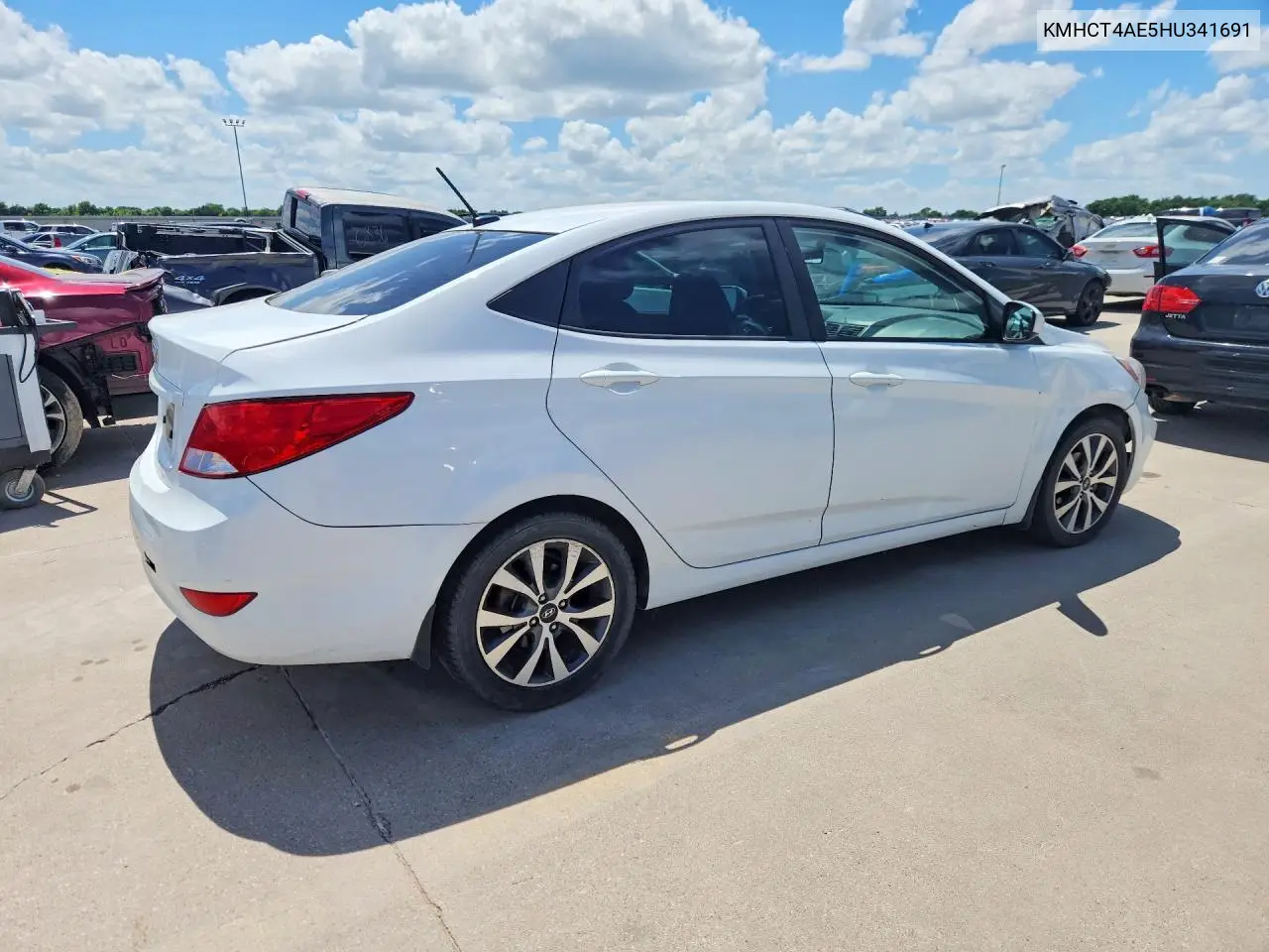 2017 Hyundai Accent Se VIN: KMHCT4AE5HU341691 Lot: 56721336