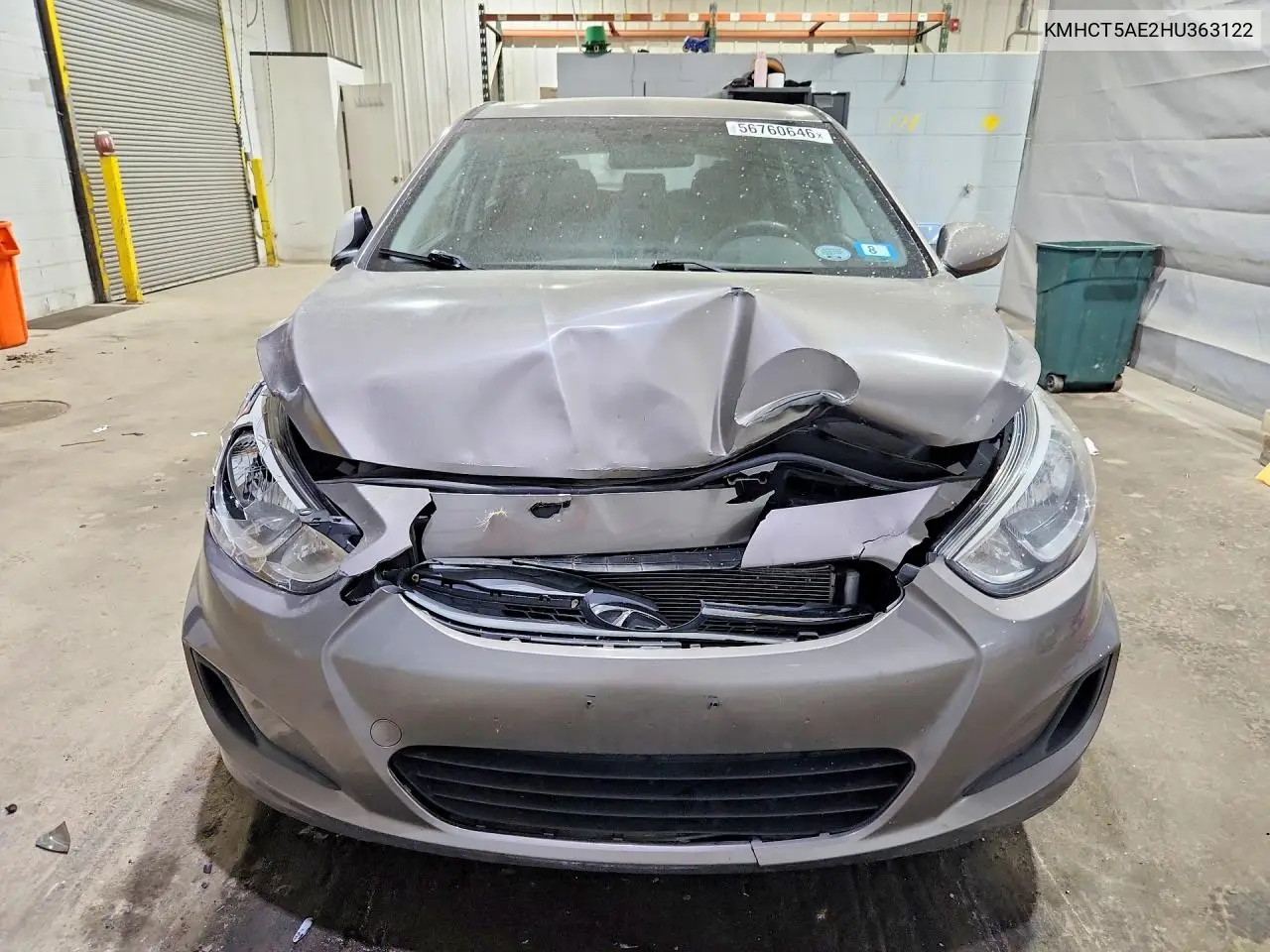 2017 Hyundai Accent Se VIN: KMHCT5AE2HU363122 Lot: 56760646