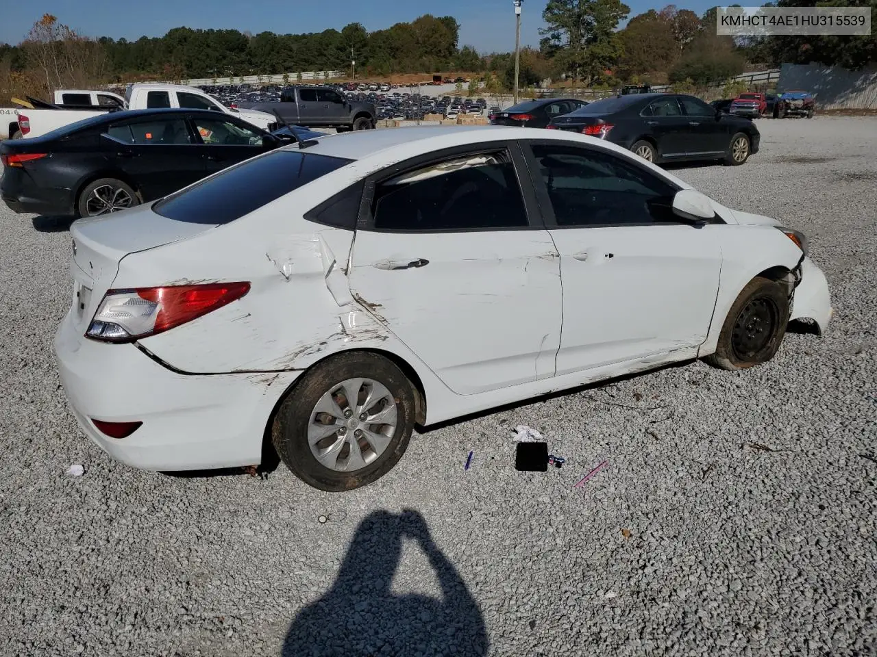 KMHCT4AE1HU315539 2017 Hyundai Accent Se