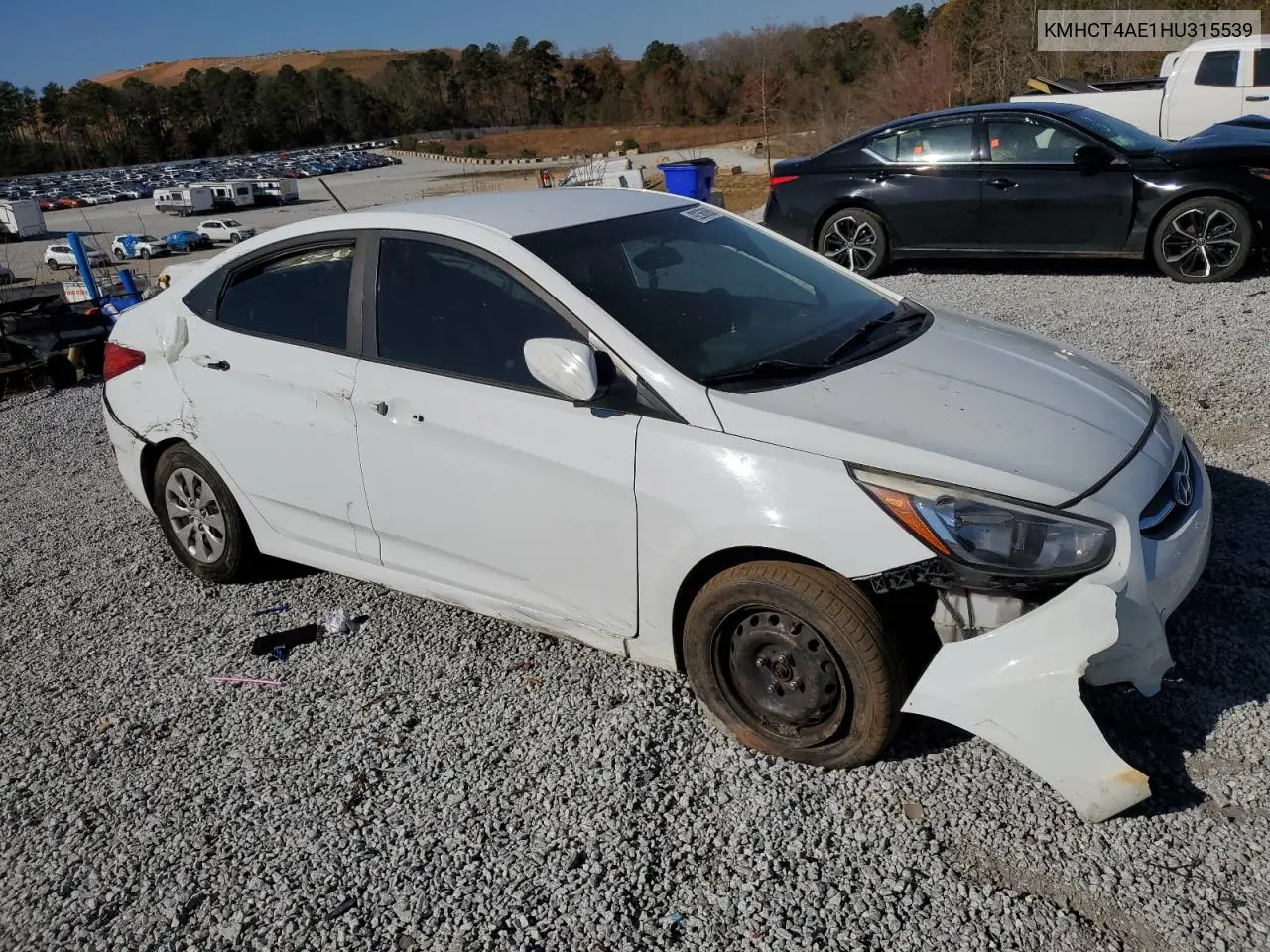 KMHCT4AE1HU315539 2017 Hyundai Accent Se