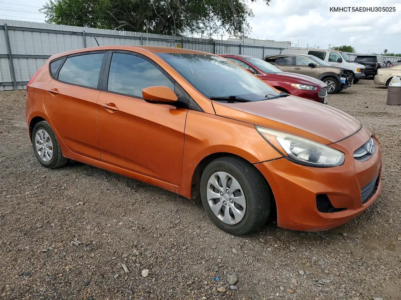 2017 Hyundai Accent Se VIN: KMHCT5AE0HU305025 Lot: 60150456