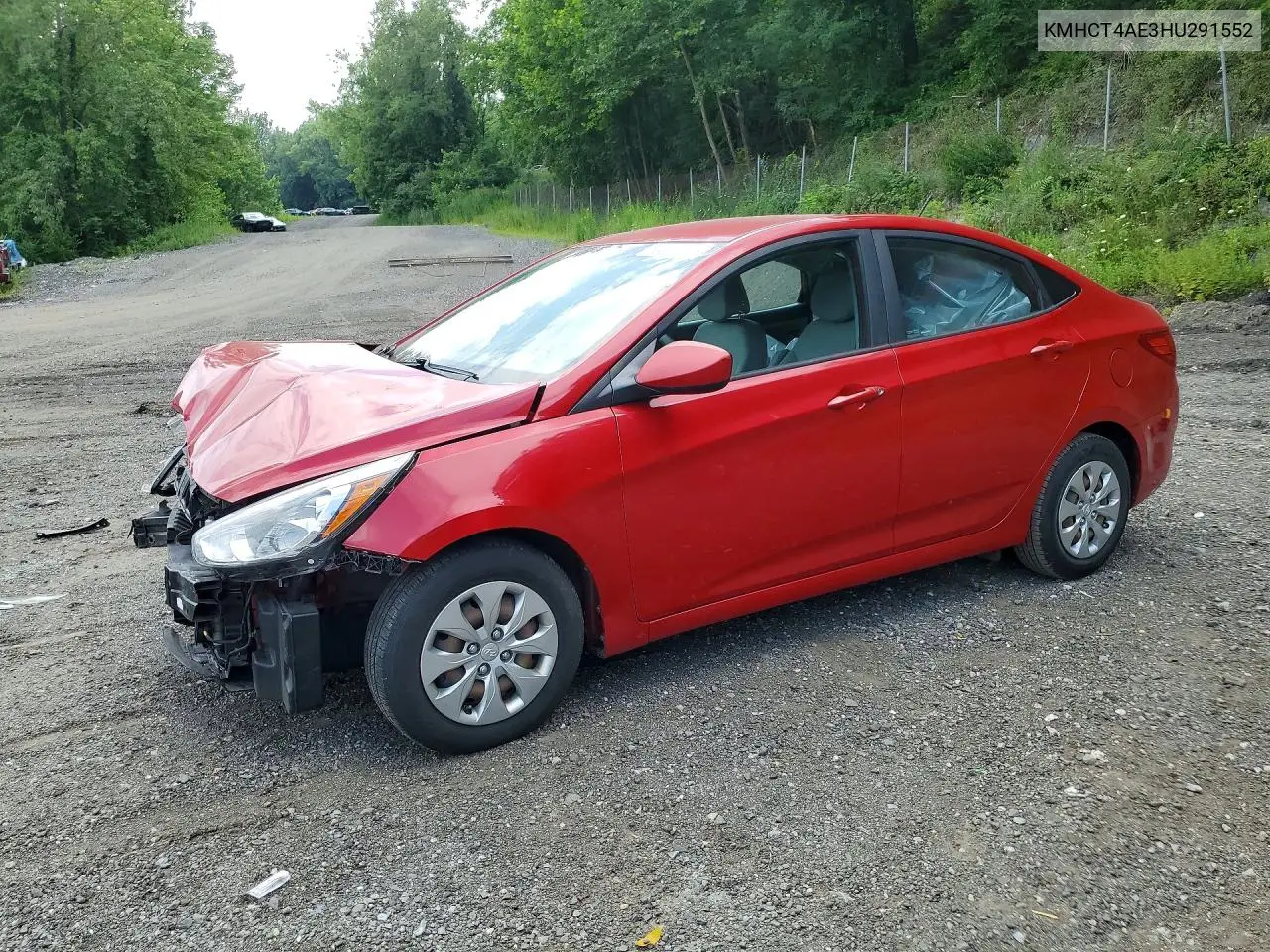 2017 Hyundai Accent Se VIN: KMHCT4AE3HU291552 Lot: 60233556
