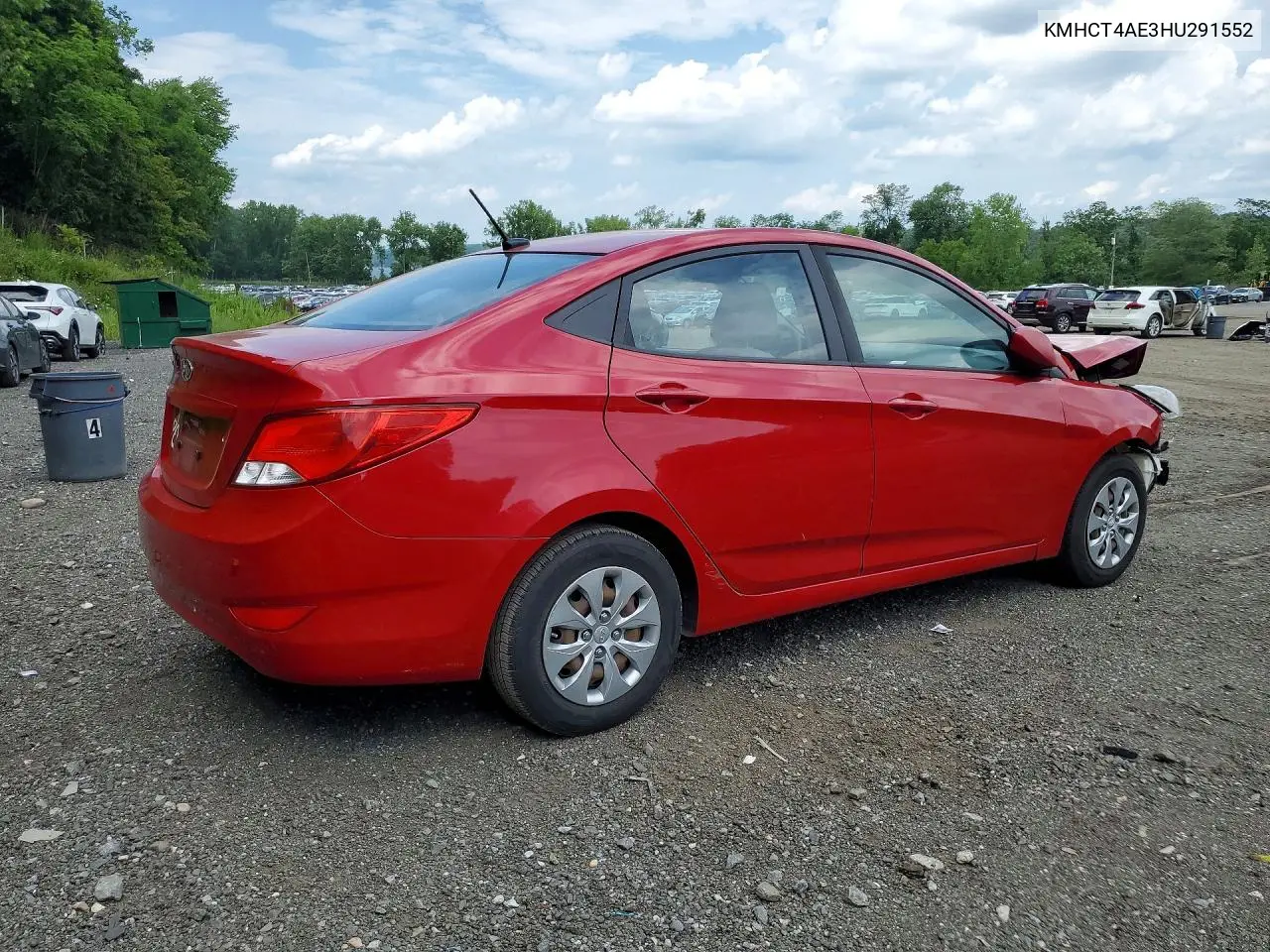 2017 Hyundai Accent Se VIN: KMHCT4AE3HU291552 Lot: 60233556