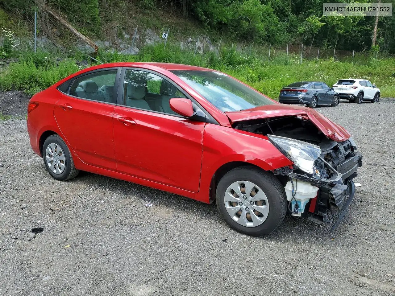 2017 Hyundai Accent Se VIN: KMHCT4AE3HU291552 Lot: 60233556