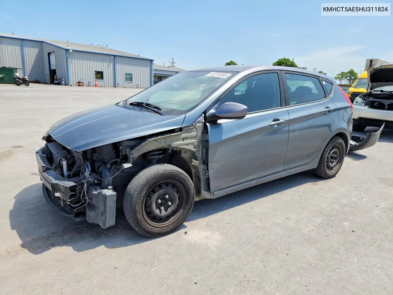 2017 Hyundai Accent Se VIN: KMHCT5AE5HU311824 Lot: 60236586
