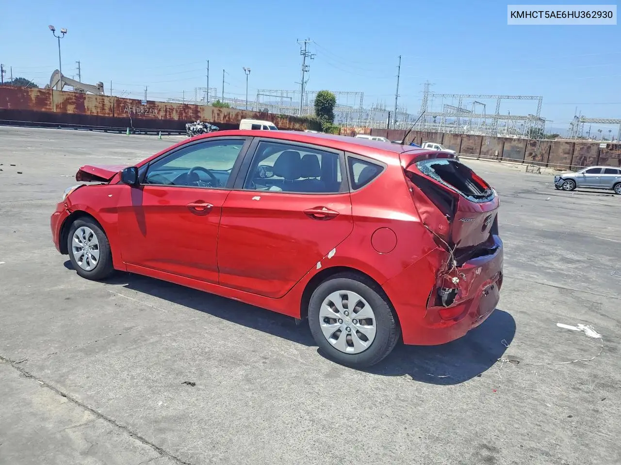 2017 Hyundai Accent Se VIN: KMHCT5AE6HU362930 Lot: 60439926