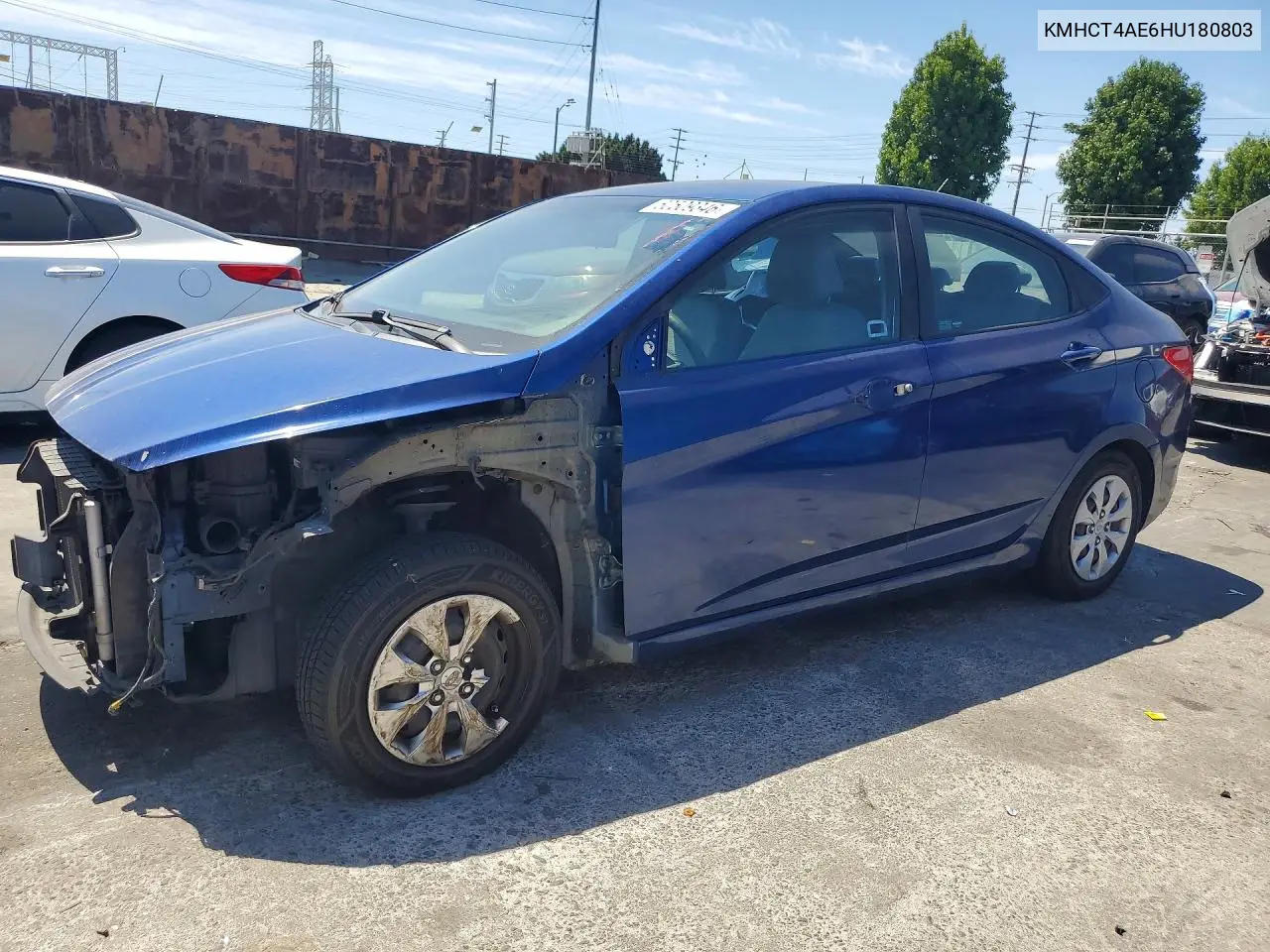2017 Hyundai Accent Se VIN: KMHCT4AE6HU180803 Lot: 60509346
