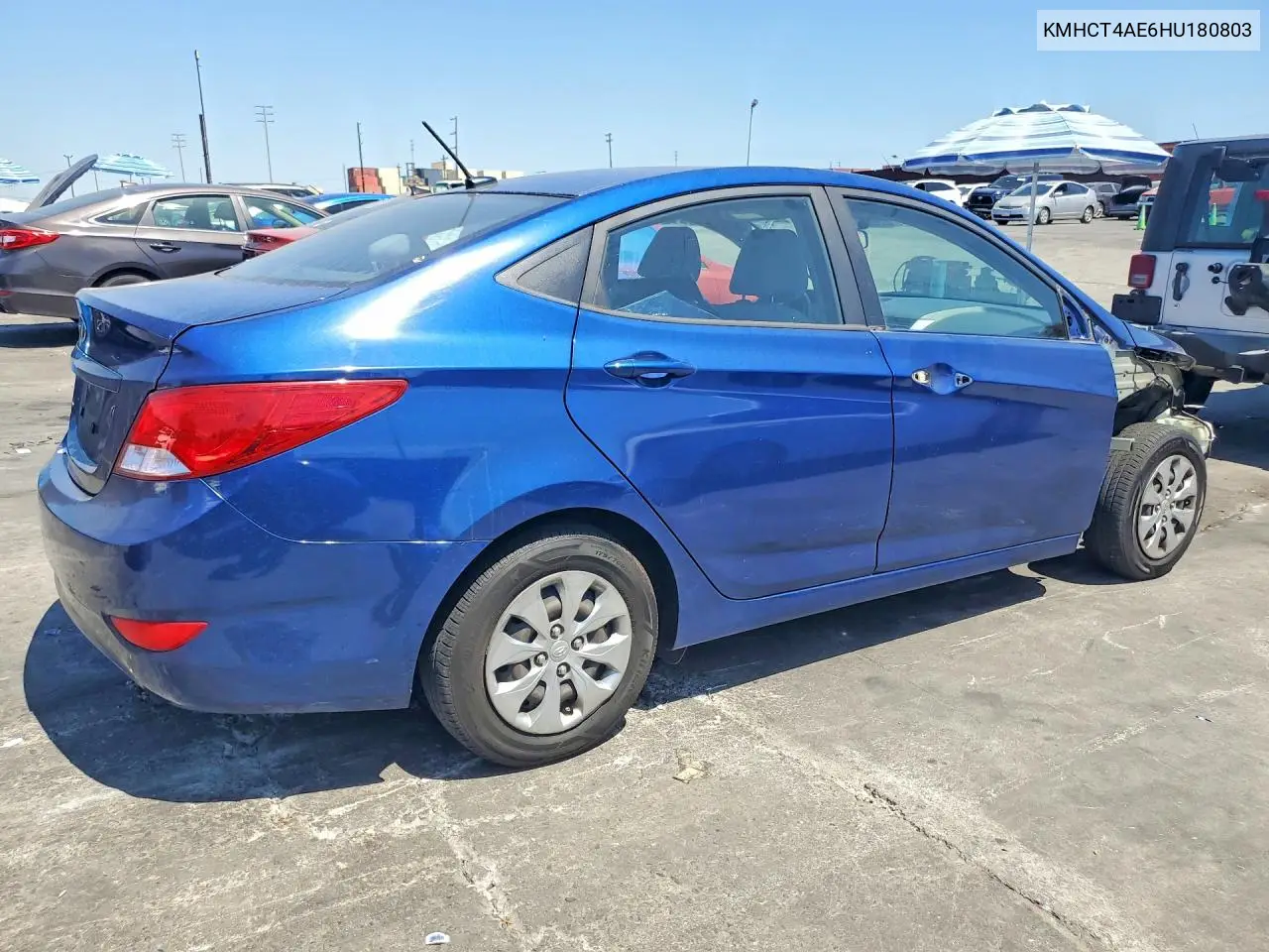 2017 Hyundai Accent Se VIN: KMHCT4AE6HU180803 Lot: 60509346