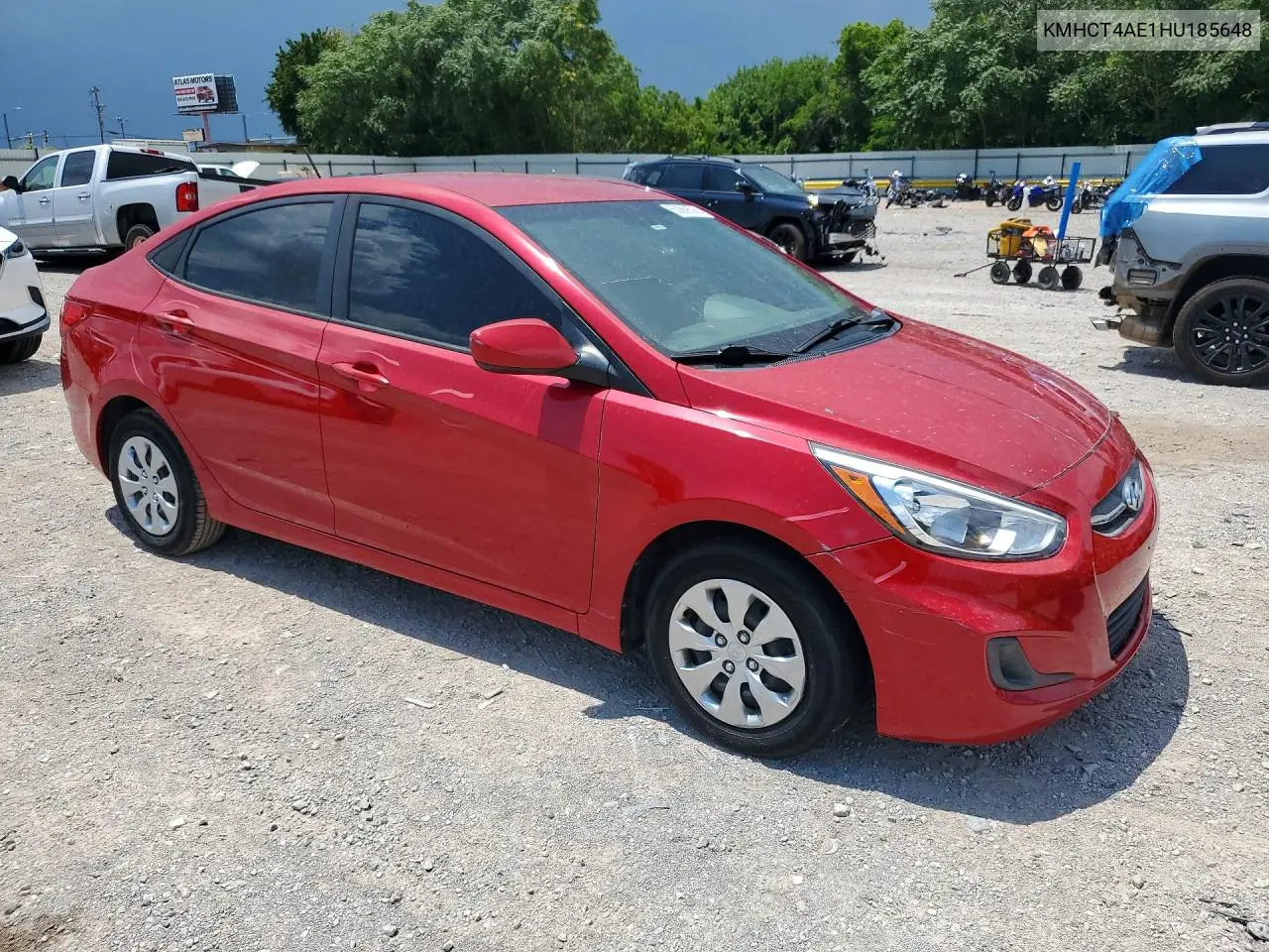 2017 Hyundai Accent Se VIN: KMHCT4AE1HU185648 Lot: 60869576