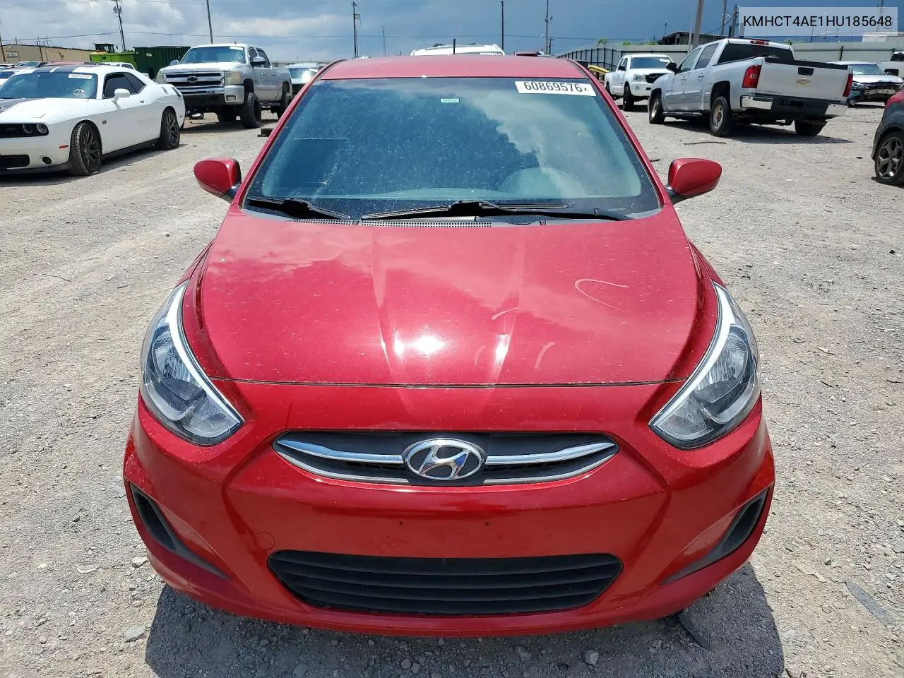 2017 Hyundai Accent Se VIN: KMHCT4AE1HU185648 Lot: 60869576