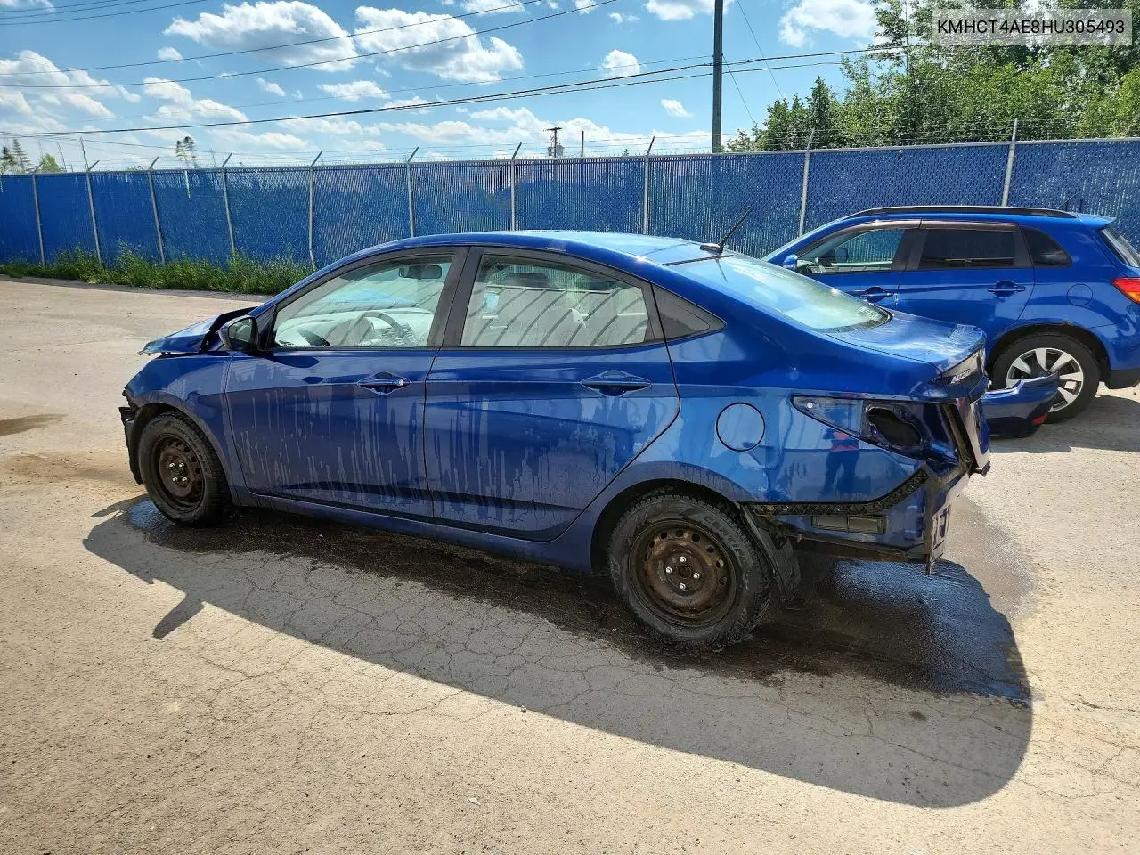2017 Hyundai Accent Se VIN: KMHCT4AE8HU305493 Lot: 60887196