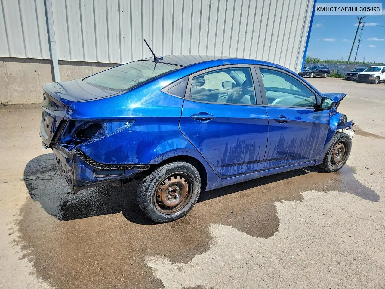 2017 Hyundai Accent Se VIN: KMHCT4AE8HU305493 Lot: 60887196