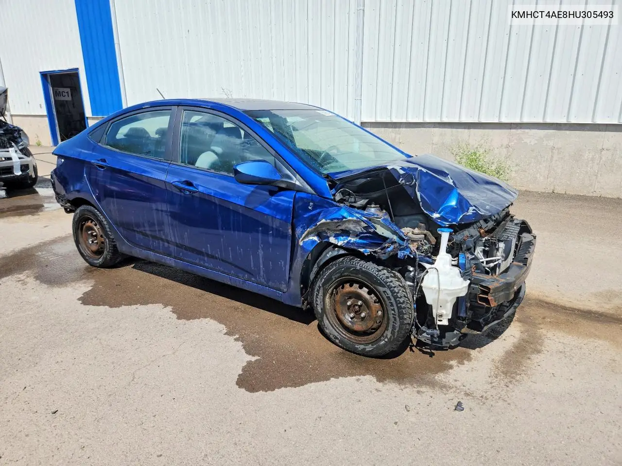 2017 Hyundai Accent Se VIN: KMHCT4AE8HU305493 Lot: 60887196