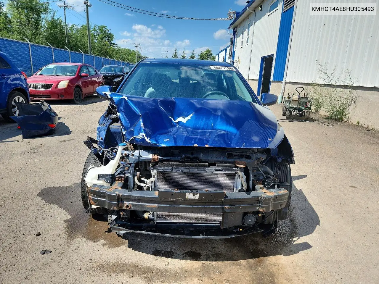2017 Hyundai Accent Se VIN: KMHCT4AE8HU305493 Lot: 60887196
