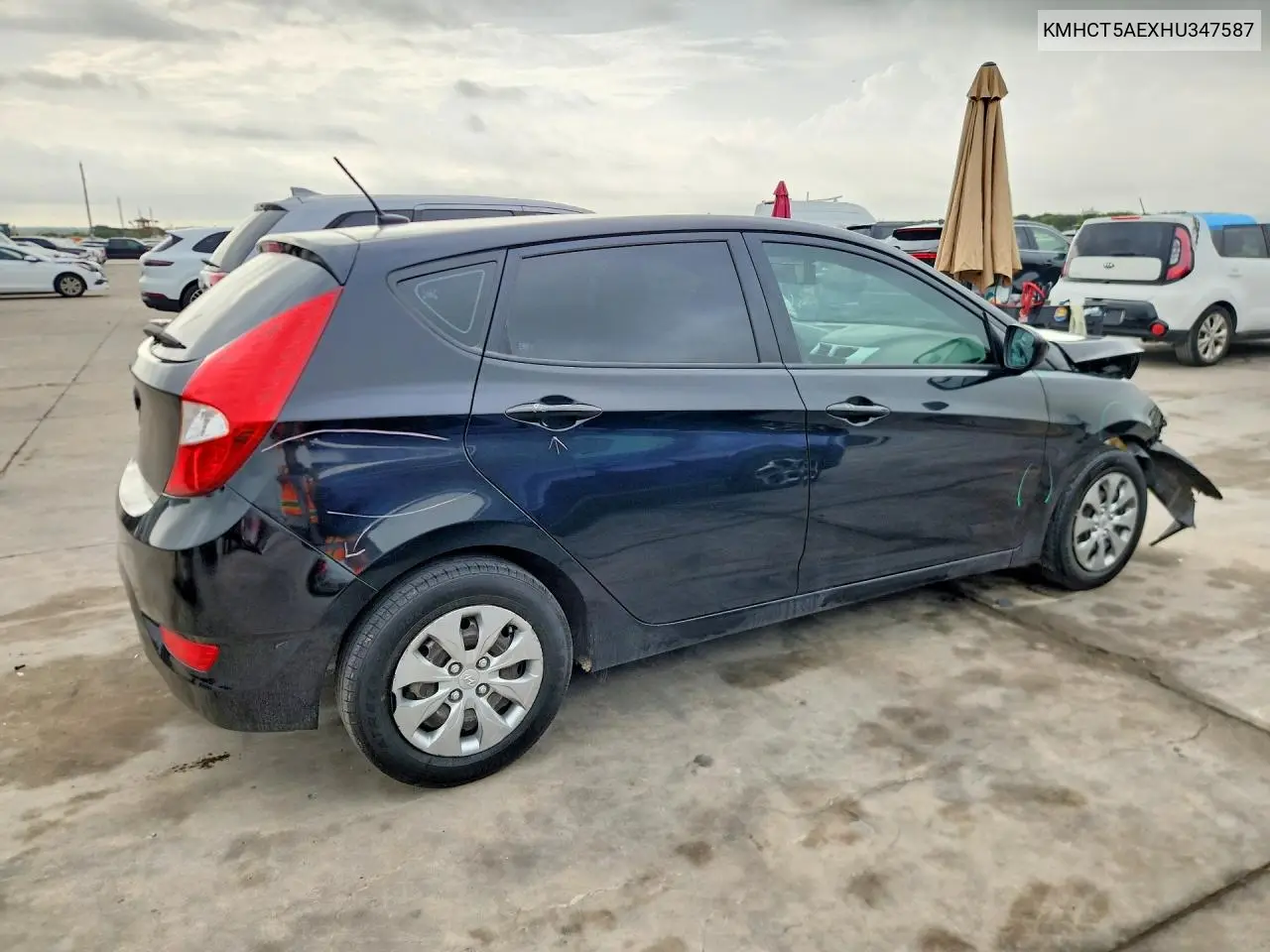 2017 Hyundai Accent Se VIN: KMHCT5AEXHU347587 Lot: 60981706