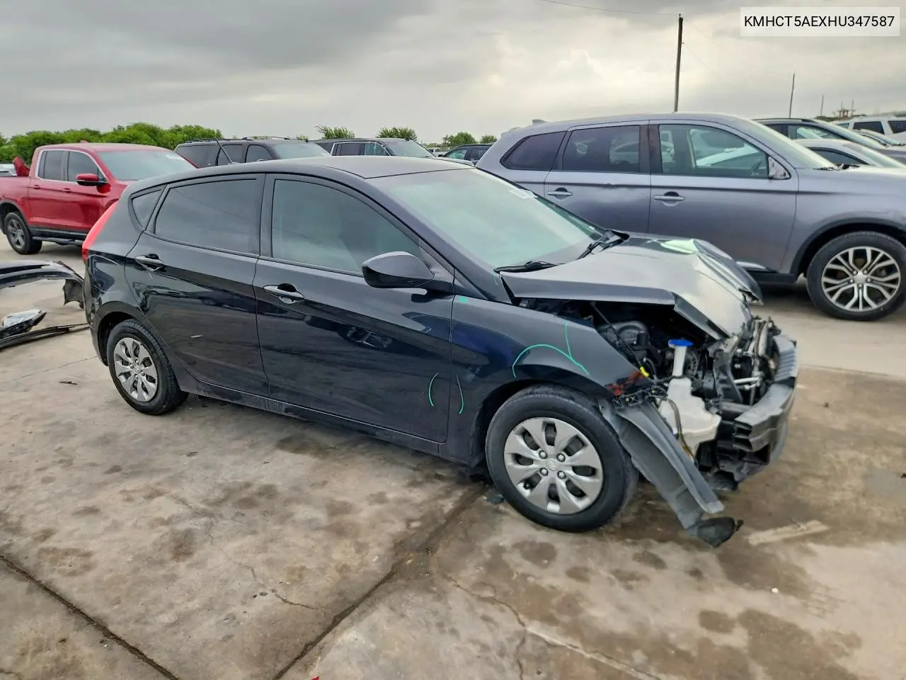 2017 Hyundai Accent Se VIN: KMHCT5AEXHU347587 Lot: 60981706