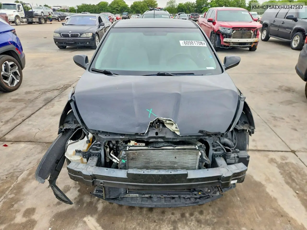 2017 Hyundai Accent Se VIN: KMHCT5AEXHU347587 Lot: 60981706