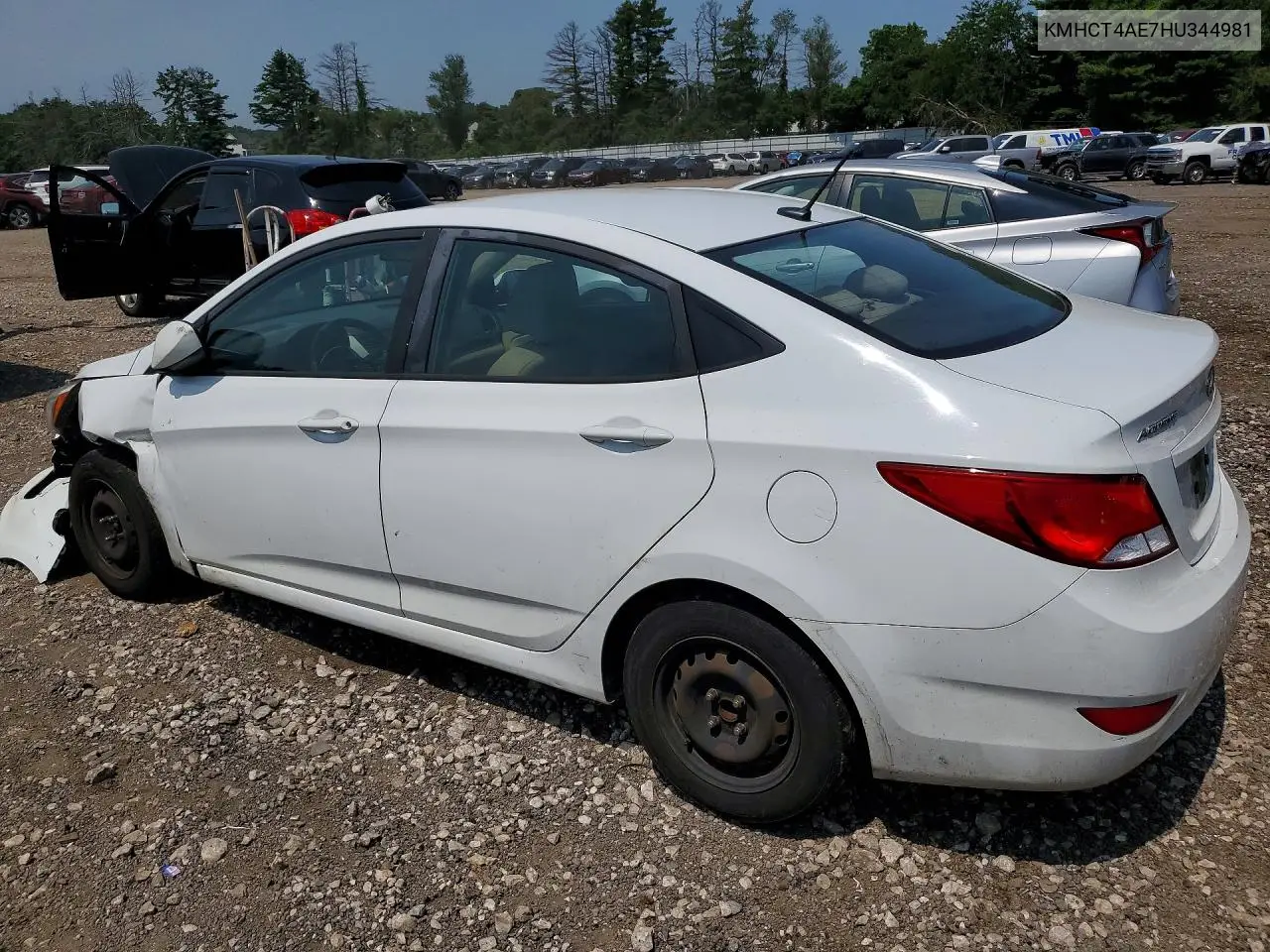 2017 Hyundai Accent Se VIN: KMHCT4AE7HU344981 Lot: 61026836