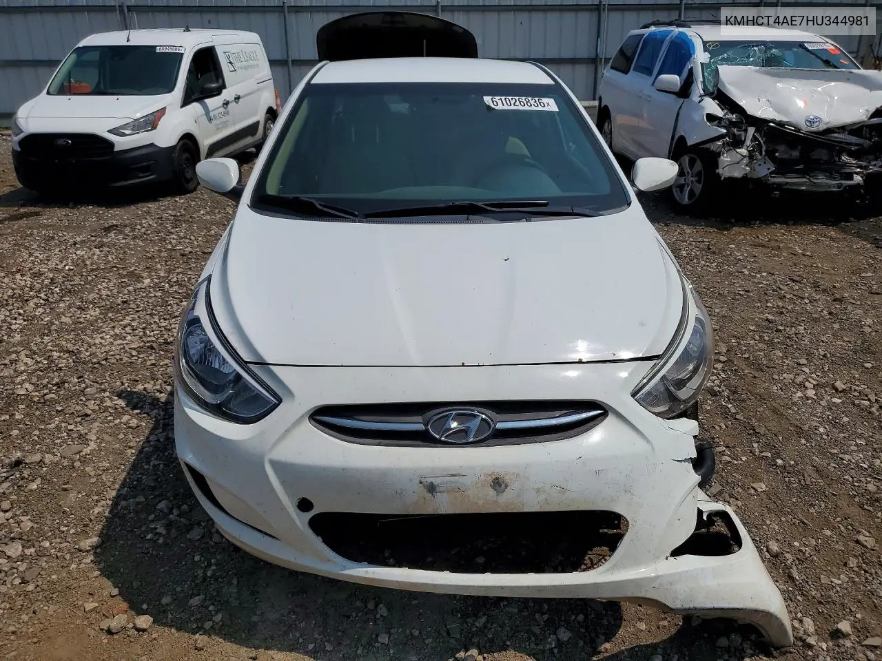 2017 Hyundai Accent Se VIN: KMHCT4AE7HU344981 Lot: 61026836