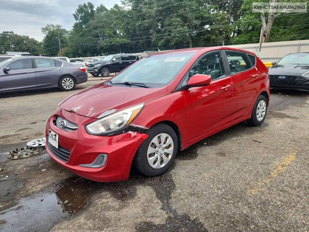 2017 Hyundai Accent Se VIN: KMHCT5AE4HU362960 Lot: 61122336