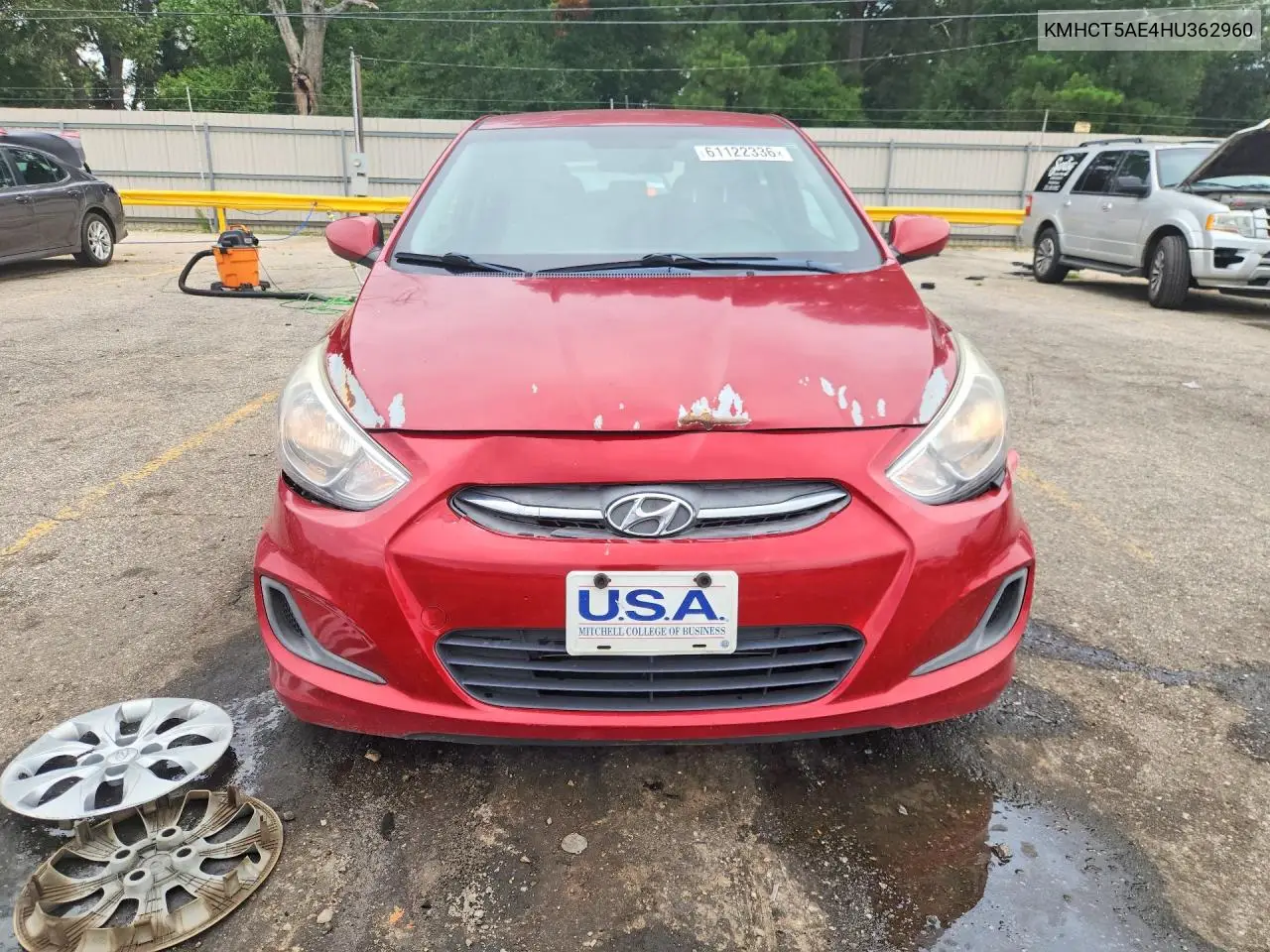 2017 Hyundai Accent Se VIN: KMHCT5AE4HU362960 Lot: 61122336