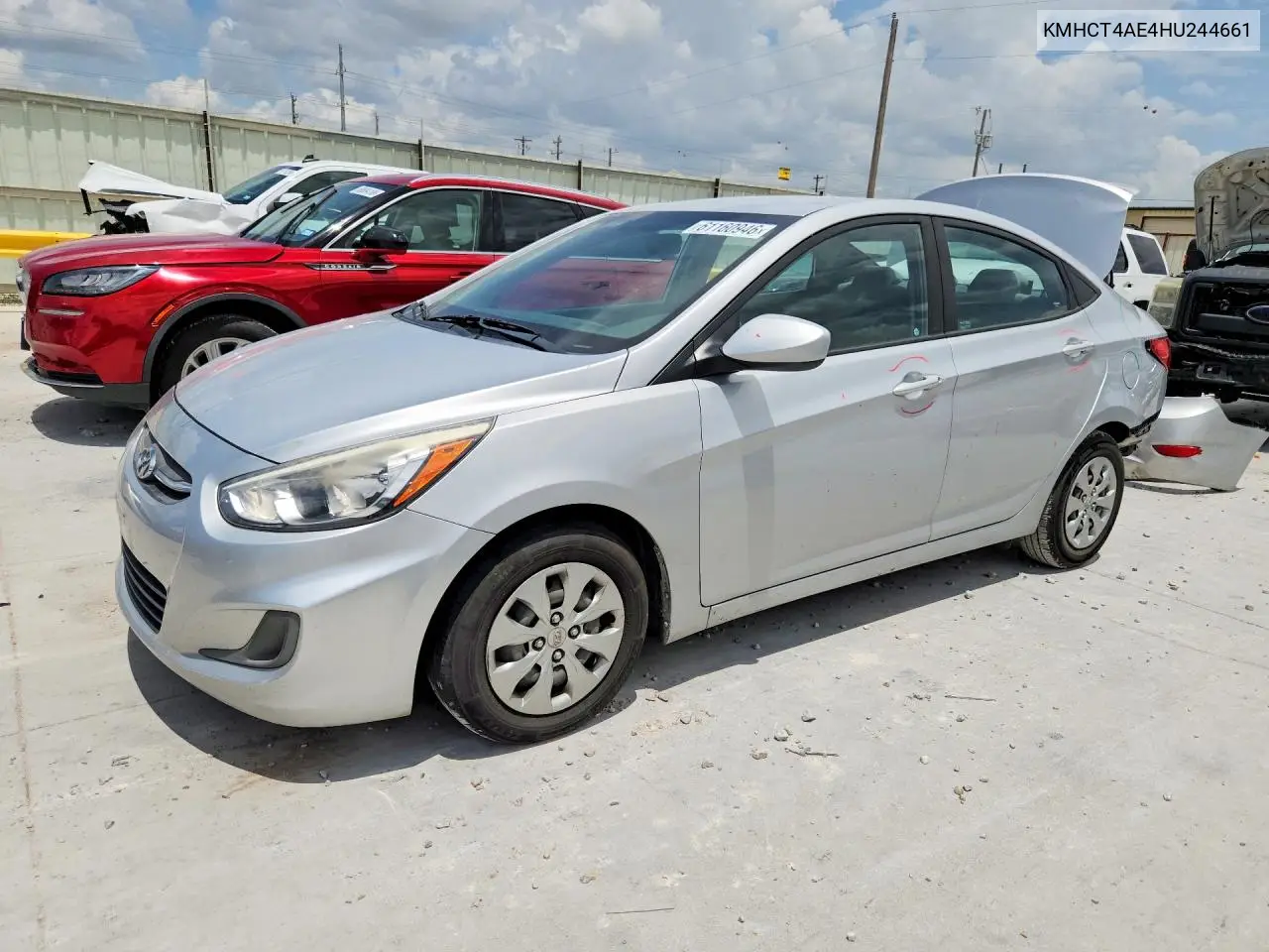2017 Hyundai Accent Se VIN: KMHCT4AE4HU244661 Lot: 61160946