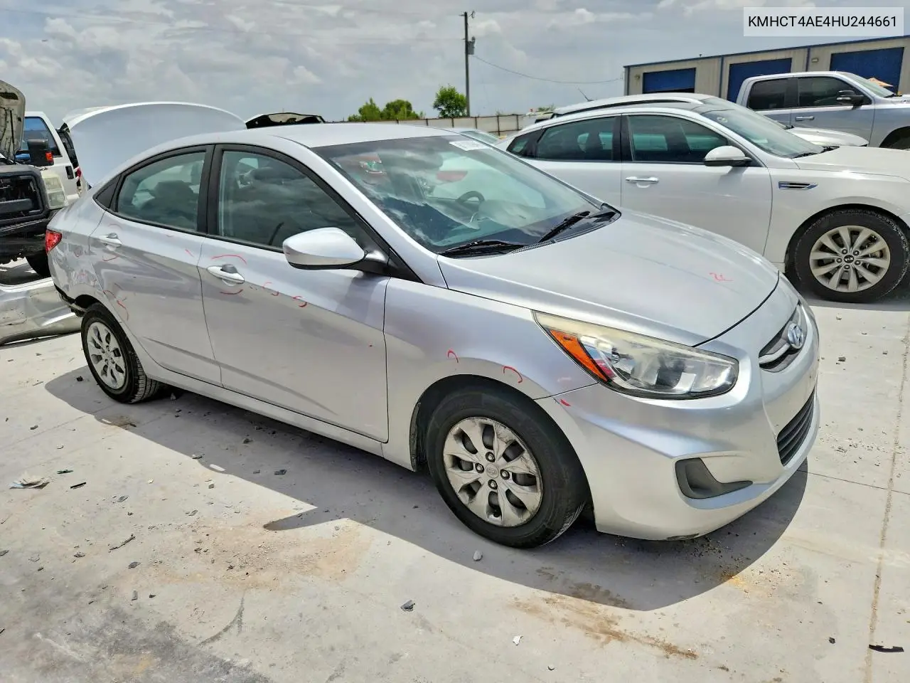 2017 Hyundai Accent Se VIN: KMHCT4AE4HU244661 Lot: 61160946