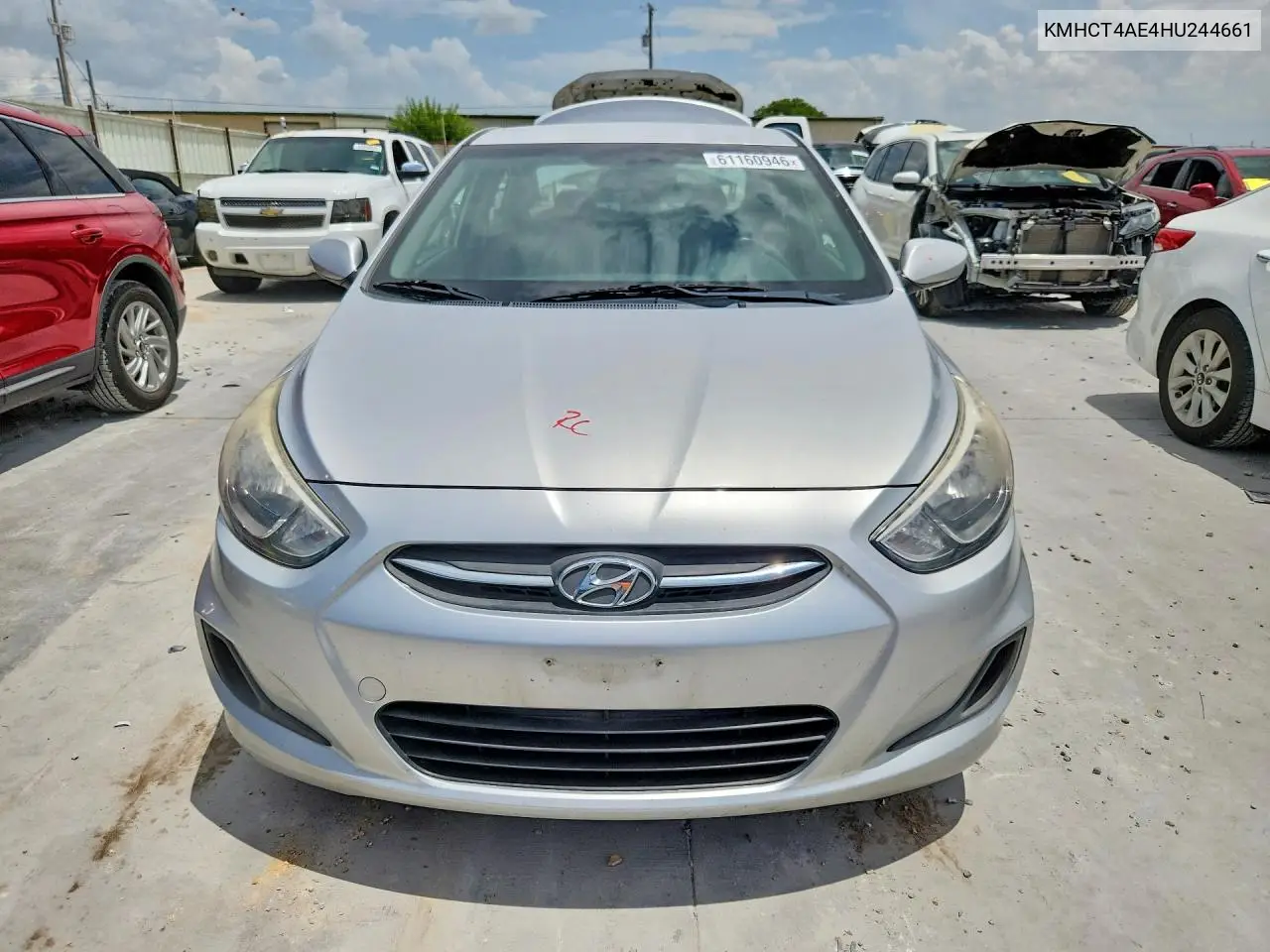 2017 Hyundai Accent Se VIN: KMHCT4AE4HU244661 Lot: 61160946
