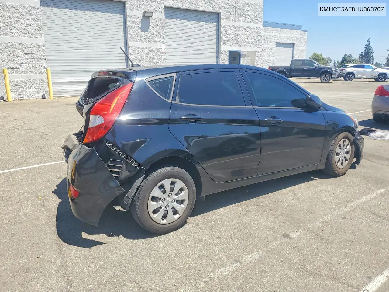 2017 Hyundai Accent Se VIN: KMHCT5AE8HU363707 Lot: 61220416