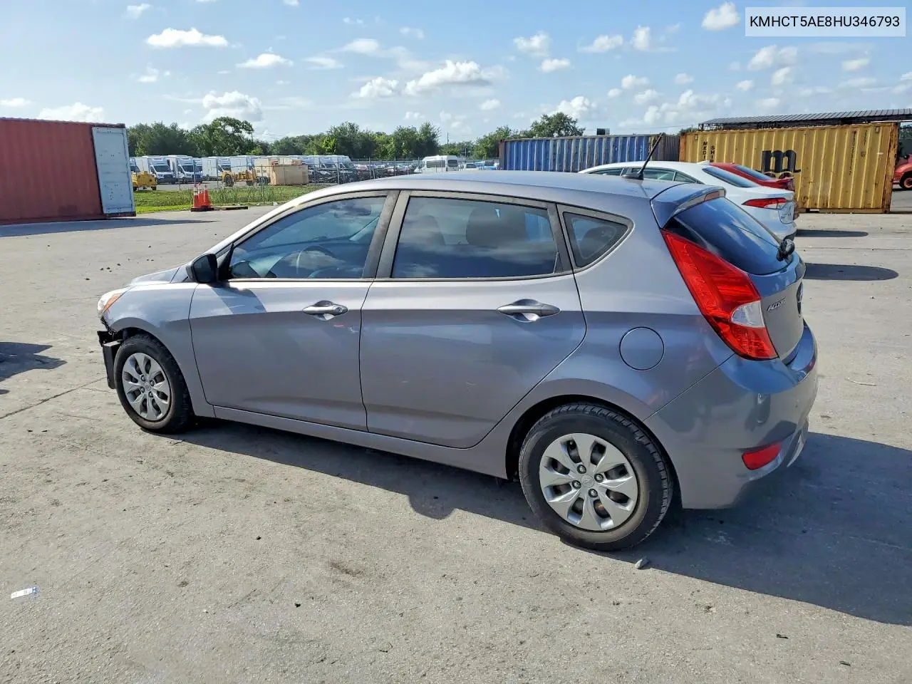 2017 Hyundai Accent Se VIN: KMHCT5AE8HU346793 Lot: 61359536