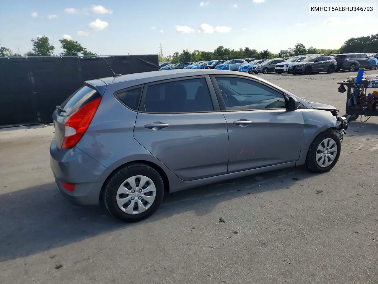 2017 Hyundai Accent Se VIN: KMHCT5AE8HU346793 Lot: 61359536