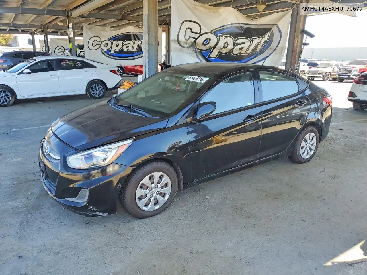 2017 Hyundai Accent Se VIN: KMHCT4AEXHU170579 Lot: 61426716