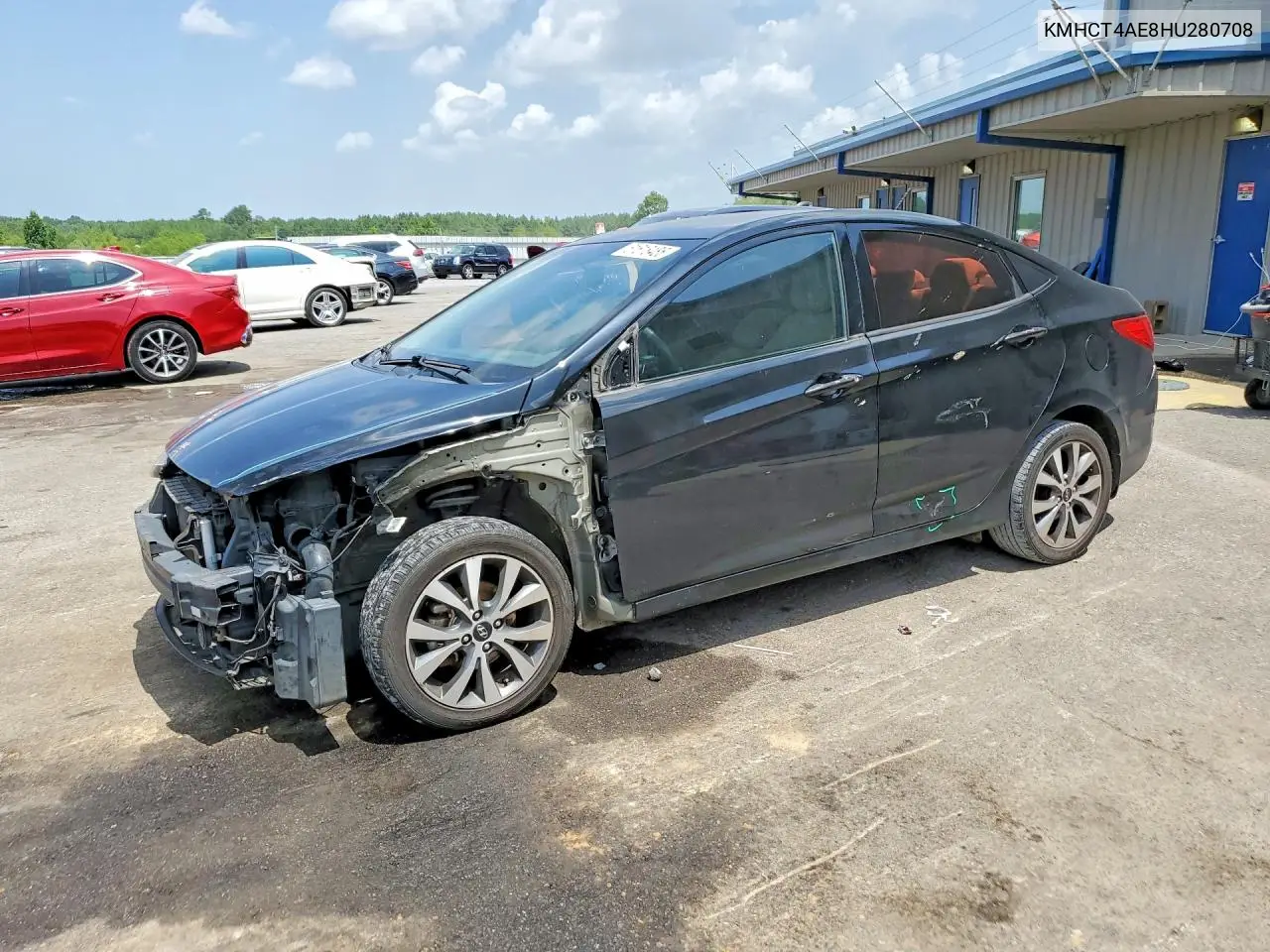 2017 Hyundai Accent Se VIN: KMHCT4AE8HU280708 Lot: 61618486