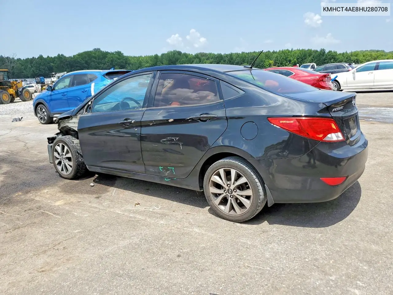 2017 Hyundai Accent Se VIN: KMHCT4AE8HU280708 Lot: 61618486